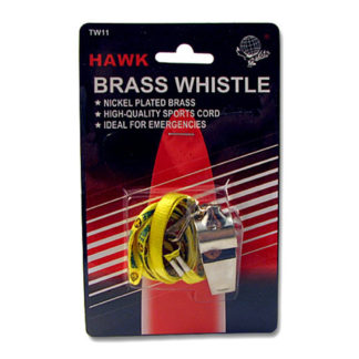 11179 Brass Whistle With Lanyard.