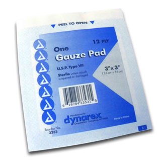 10448 3'' x 3'' Sterile Gauze Pad