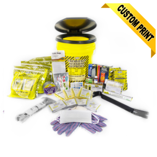 13040 Deluxe Emergency Honey Bucket Kits (4 Person Kit)