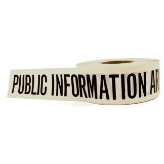 10081 Barricade Tape - Public Information Area (White)