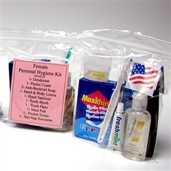 13087 Personal Hygiene Kit, 13 Piece (Female)