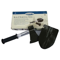 11830 6-In-1 Folding Survival Shovel